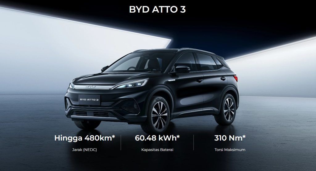 BYD ATTO 3: SUV Listrik Modern dengan Desain Unik dan Teknologi Canggih