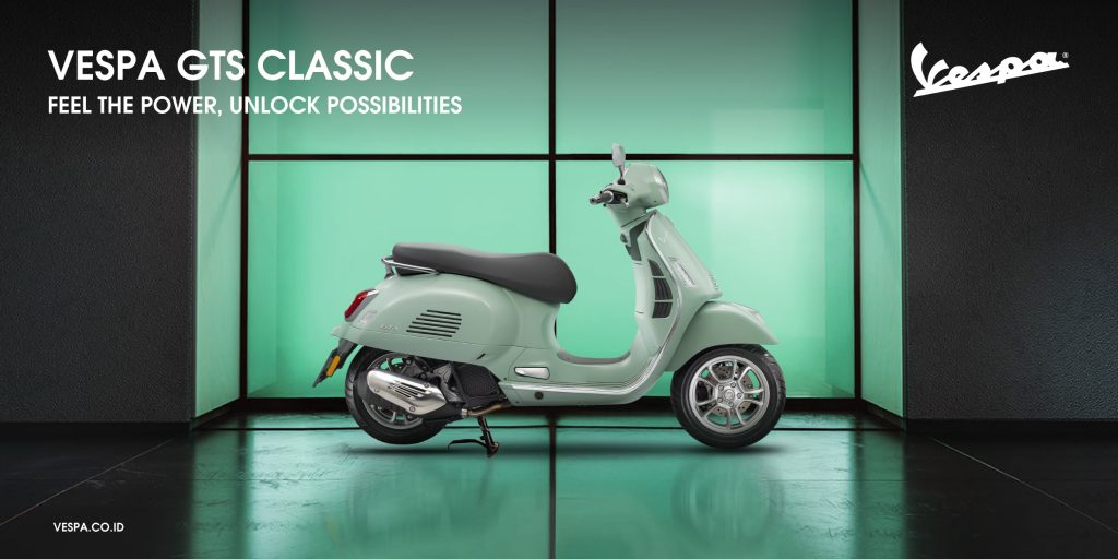 Vespa GTS Classic 150 i-get ABS, Ikon Klasik dengan Sentuhan Teknologi Masa Kini