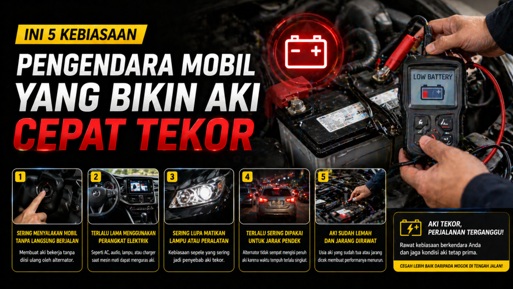 Aki Mobil Cepat Habis? Mungkin Ini Penyebabnya