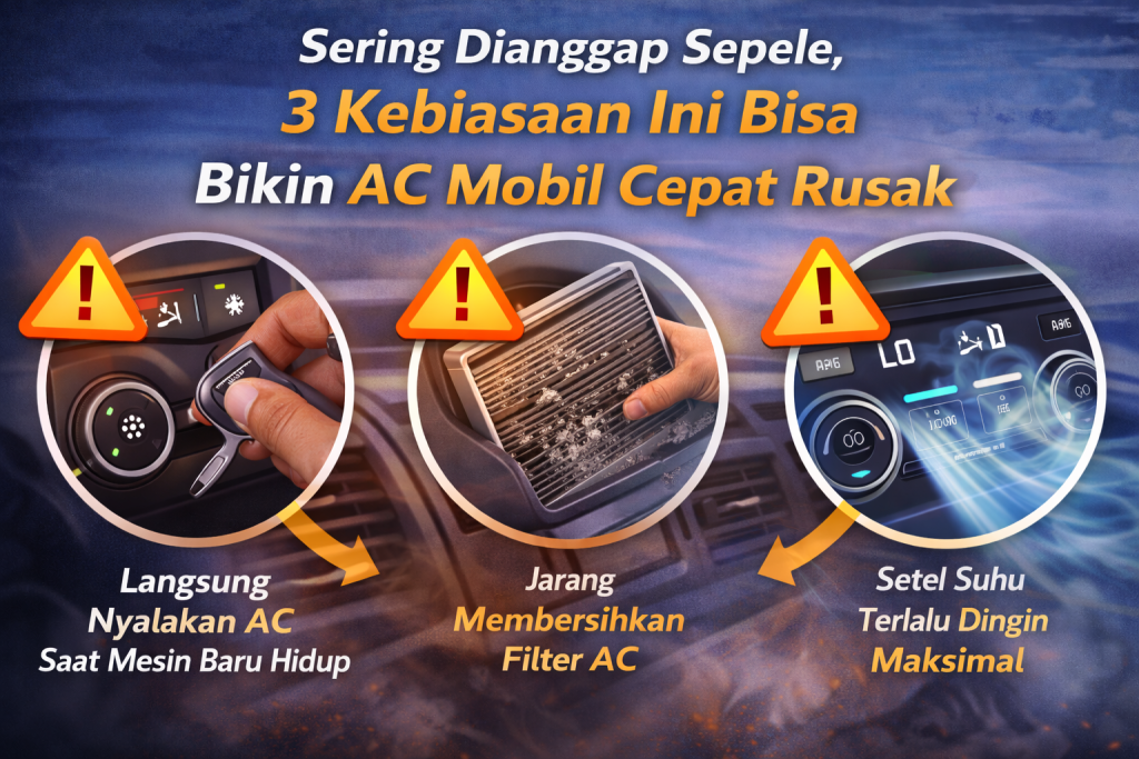 Jangan Dianggap Remeh! Ini Penyebab AC Mobil Cepat Rusak