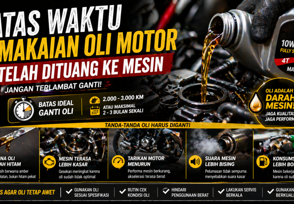 Oli Motor Ada Umurnya, Ini Waktu Ideal Menggantinya