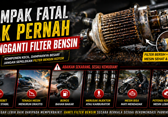 Bahaya Jarang Ganti Filter Bensin pada Mobil dan Motor