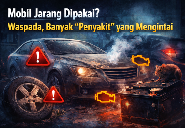 7 Masalah yang Sering Terjadi pada Mobil Jarang Digunakan