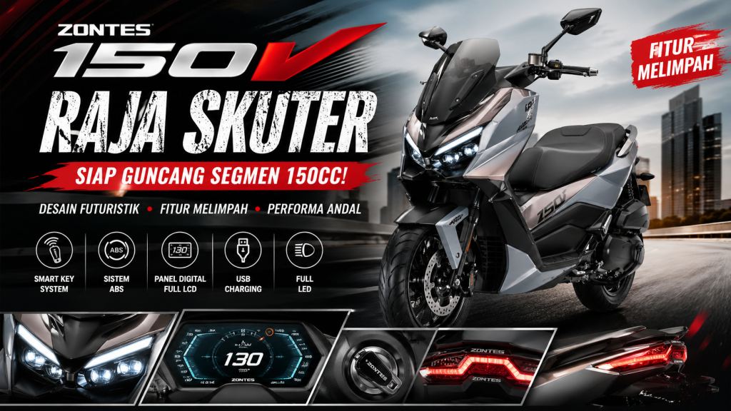 Zontes 150V, Skutik Futuristik yang Siap Jadi Raja Baru di Jalanan