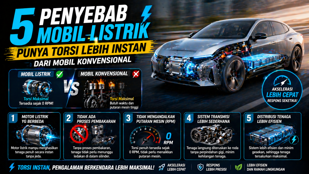 Torsi Instan Mobil Listrik, Ini Penjelasan Lengkapnya