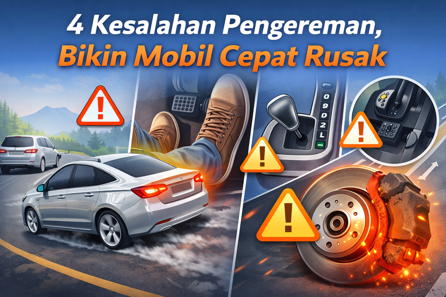 Hindari 4 Kebiasaan Ini Agar Rem Mobil Lebih Awet