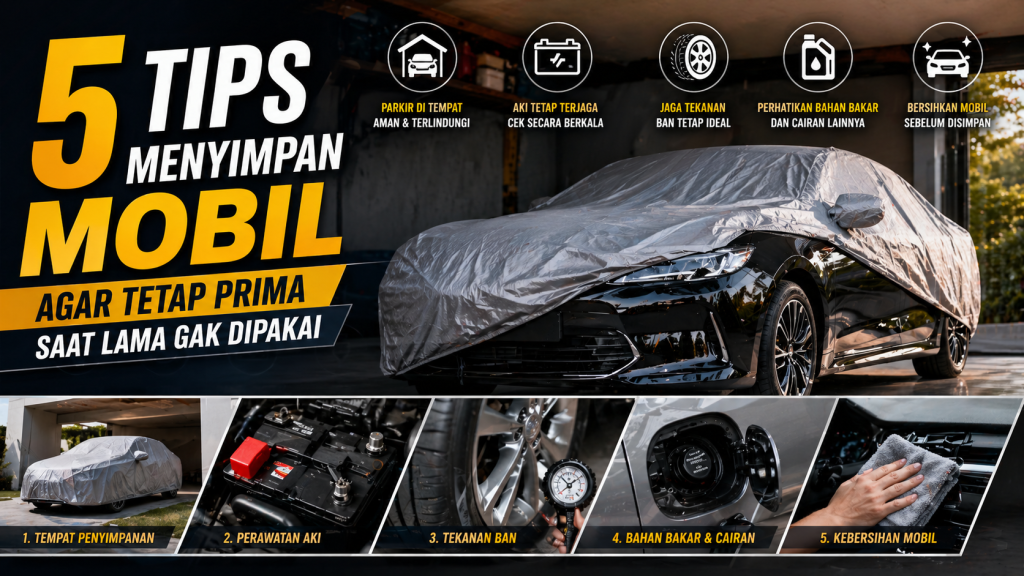 5 Tips Menyimpan Mobil Agar Tetap Prima Meski Lama Tak Digunakan