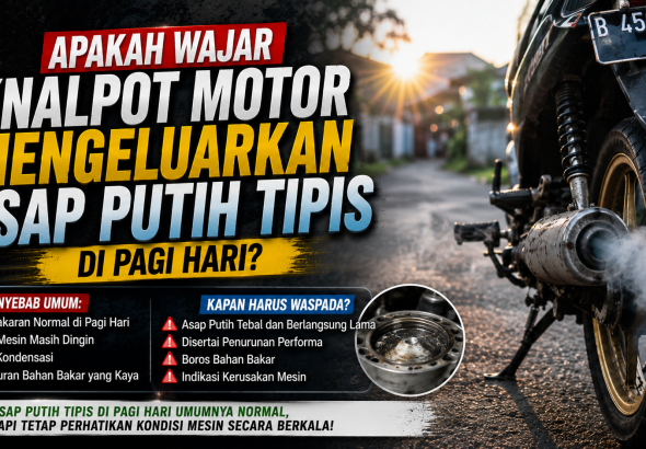 Motor Keluar Asap Putih Saat Dinyalakan Pagi Hari? Ini Faktanya