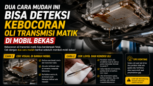 Tips Penting: Cara Mengetahui Kebocoran Oli Transmisi Mobil Matik