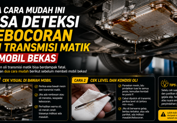Tips Penting: Cara Mengetahui Kebocoran Oli Transmisi Mobil Matik