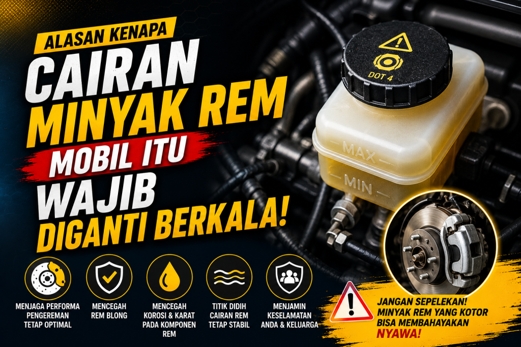 Minyak Rem Mobil Kotor Bisa Memicu Risiko Fatal, Ini Penjelasannya