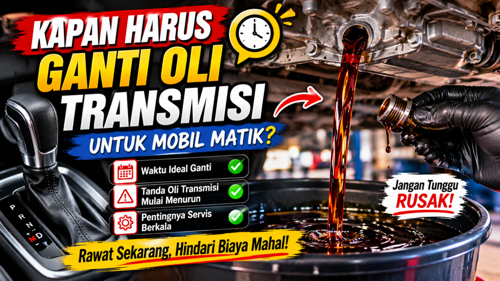 Kapan Ganti Oli Transmisi Mobil Matic? Kenali Jadwal dan Gejalanya Sebelum Terlambat