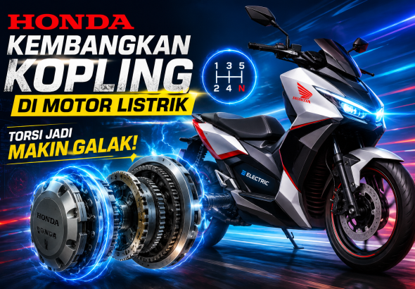 Honda Kembangkan Sistem Kopling untuk Motor Listrik, Akselerasi Makin Responsif