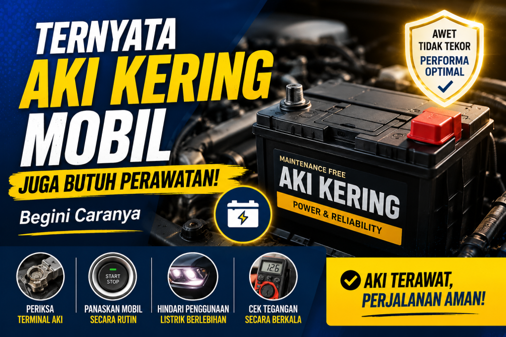 Aki Kering Bukan Berarti Bebas Perawatan, Ini Faktanya