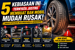 Jangan Sepelekan! Kebiasaan Ini Bisa Membuat Ban Mobil Cepat Bocor dan Pecah