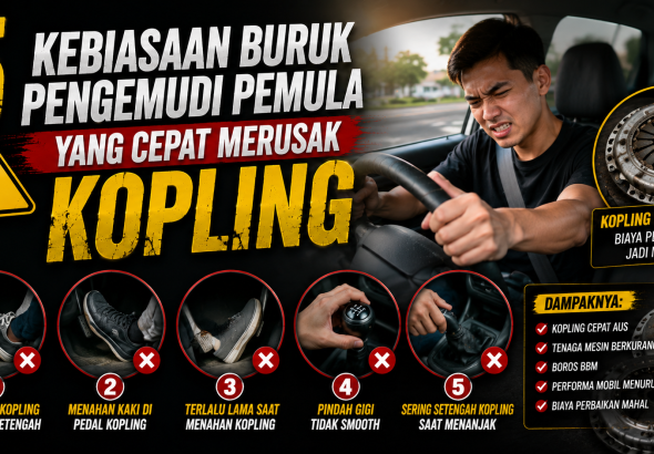 Kesalahan Pengemudi Pemula yang Diam-Diam Merusak Kopling Mobil
