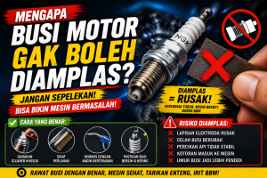 Banyak yang Belum Tahu, Amplas Bisa Merusak Busi Motor