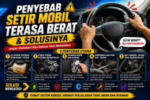 Setir Mobil Berat Bisa Bahaya, Kenali Penyebabnya Sejak Awal
