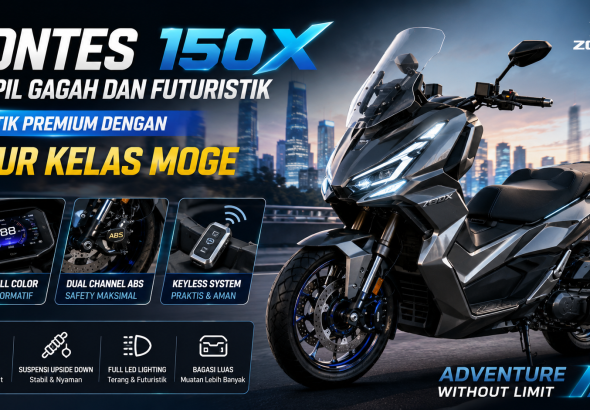 Zontes 150X Resmi Curi Perhatian, Skutik Premium dengan Tampilan Super Modern
