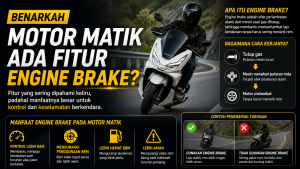 Mitos atau Fakta: Engine Brake di Motor Matik