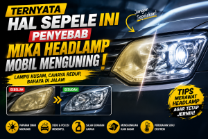 Penyebab Headlamp Mobil Kusam dan Menguning, Banyak Pemilik Mobil Tidak Tahu