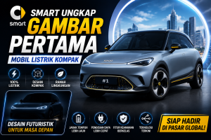Smart Pamerkan Calon Mobil Listrik Kompak dengan Tampilan Modern