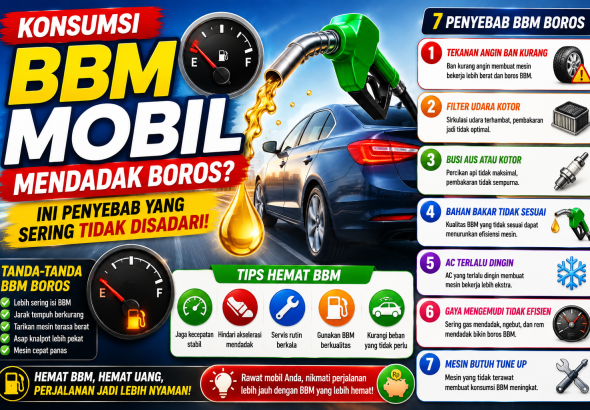 Mobil Terasa Normal Tapi BBM Cepat Habis? Simak Penyebabnya