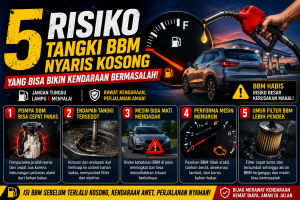5 Bahaya Tangki BBM Nyaris Kosong yang Sering Diabaikan Pengendara