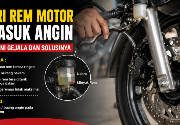 Rem Motor Terasa Blong? Bisa Jadi Masuk Angin, Ini Penyebabnya