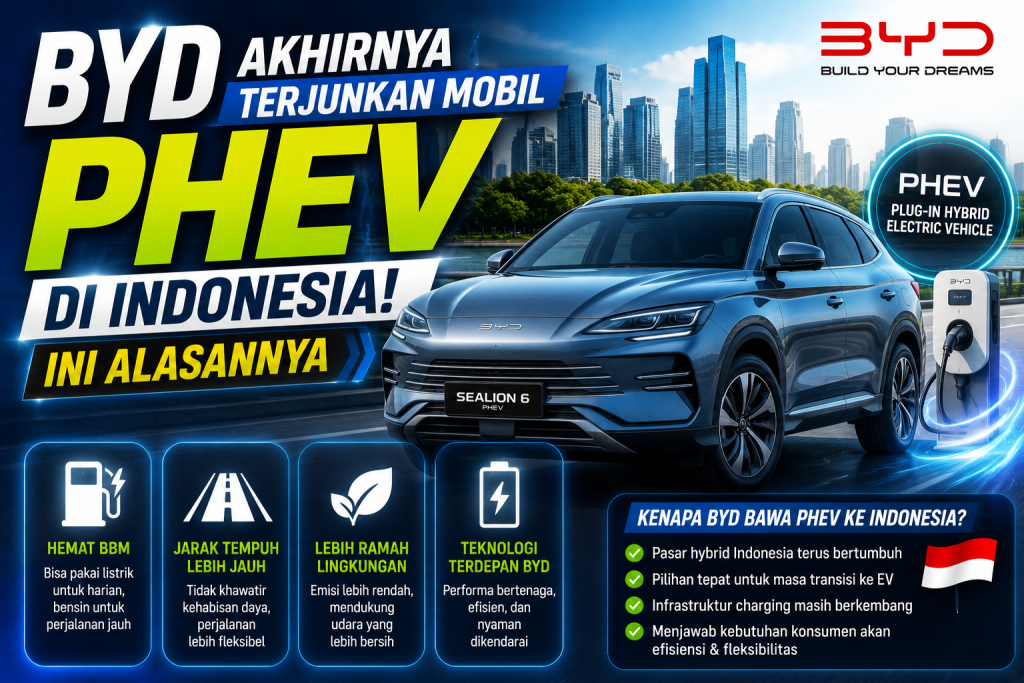 BYD Resmi Hadirkan PHEV di Indonesia, Pasar Hybrid Makin Panas