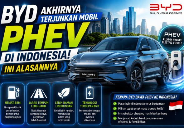 BYD Resmi Hadirkan PHEV di Indonesia, Pasar Hybrid Makin Panas