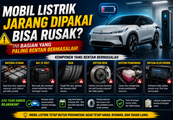 Jarang Digunakan, Komponen Mobil Listrik Ini Justru Cepat Bermasalah