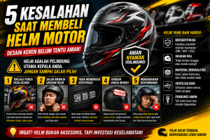 Tips Memilih Helm Motor yang Aman dan Nyaman untuk Harian