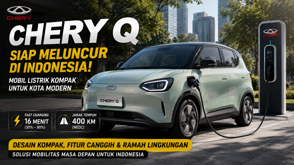 Chery Q Segera Hadir di Indonesia, EV Kompak dengan Jarak Tempuh 400 Km Jadi Sorotan