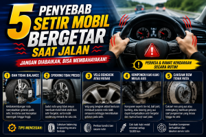 Setir Mobil Bergetar Saat Kecepatan Tinggi? Ini Biang Keroknya