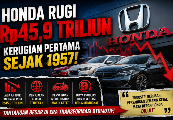 Honda Alami Kerugian Fantastis, Industri Otomotif Global Mulai Berubah?