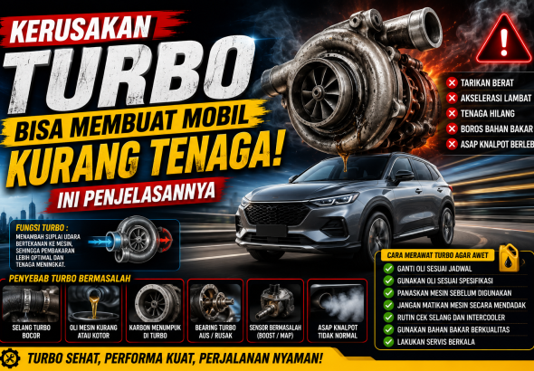 Mobil Kurang Bertenaga? Cek Turbo Sebelum Kerusakan Makin Parah