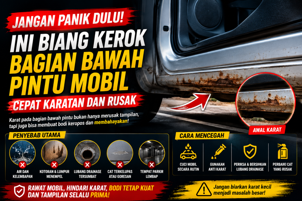 Jangan Anggap Remeh, Karat di Pintu Mobil Bisa Menyebar dan Merusak Bodi