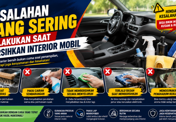 Kesalahan Sepele Saat Membersihkan Mobil yang Sering Diabaikan