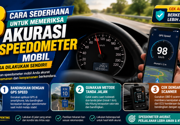 Jangan Sampai Salah Hitung, Ini 3 Cara Memeriksa Akurasi Speedometer Mobil