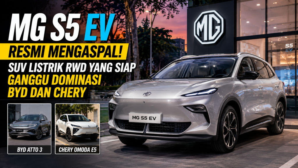 MG S5 EV Hadir di Segmen SUV Listrik, Ancaman Baru untuk BYD dan Chery