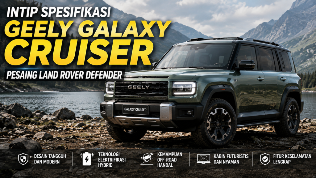 Spesifikasi Geely Galaxy Cruiser, SUV Futuristis yang Siap Mencuri Perhatian