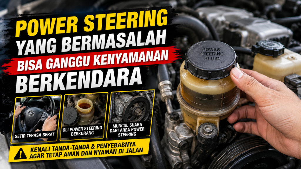 Jangan Sepelekan Power Steering Mobil, Kerusakan Kecil Bisa Bikin Berkendara Tidak Nyaman
