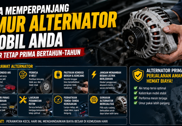 7 Cara Sederhana Memperpanjang Umur Alternator Mobil