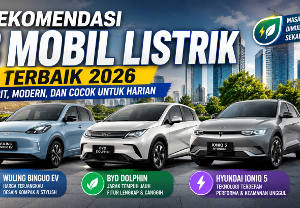 Rekomendasi Mobil Listrik 2026, Modern dan Hemat Biaya Operasional