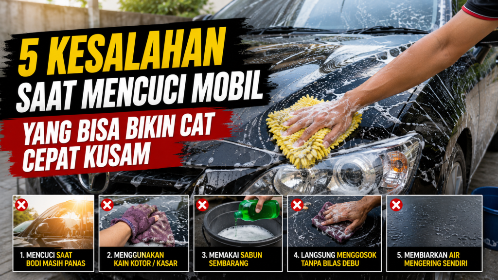 Cat Mobil Kusam Sebelum Waktunya? Cek Cara Anda Mencucinya