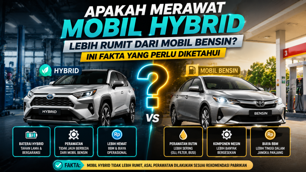 Mobil Hybrid vs Mobil Bensin, Mana yang Lebih Mudah Dirawat?