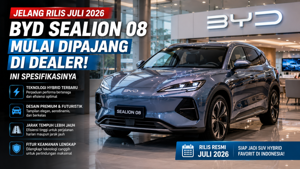 BYD Sealion 08 Hadir dengan Desain Futuristis dan Fitur Canggih