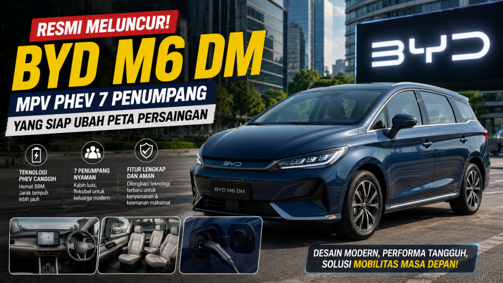 BYD M6 DM Meluncur, MPV Ramah Lingkungan dengan Kapasitas 7 Penumpang