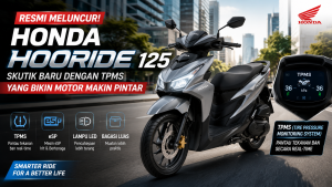 Honda HooRide 125 Jadi Skutik Pintar dengan Fitur TPMS dan Panel Digital